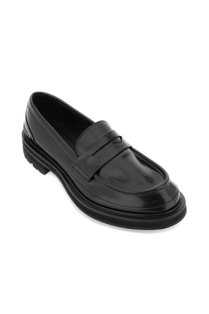 NETDRESSED | ALEXANDER MCQUEEN | BRUSHED LEATHER PENNY LOAFERS