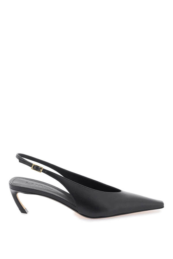 LEATHER SLINGBACK MULES