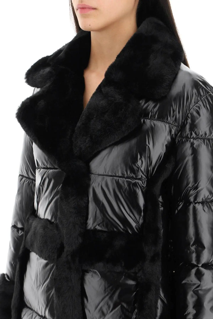 NETDRESSED | MARCIANO BY GUESS | PUFFER JACKET WITH FAUX FUR DETAILS