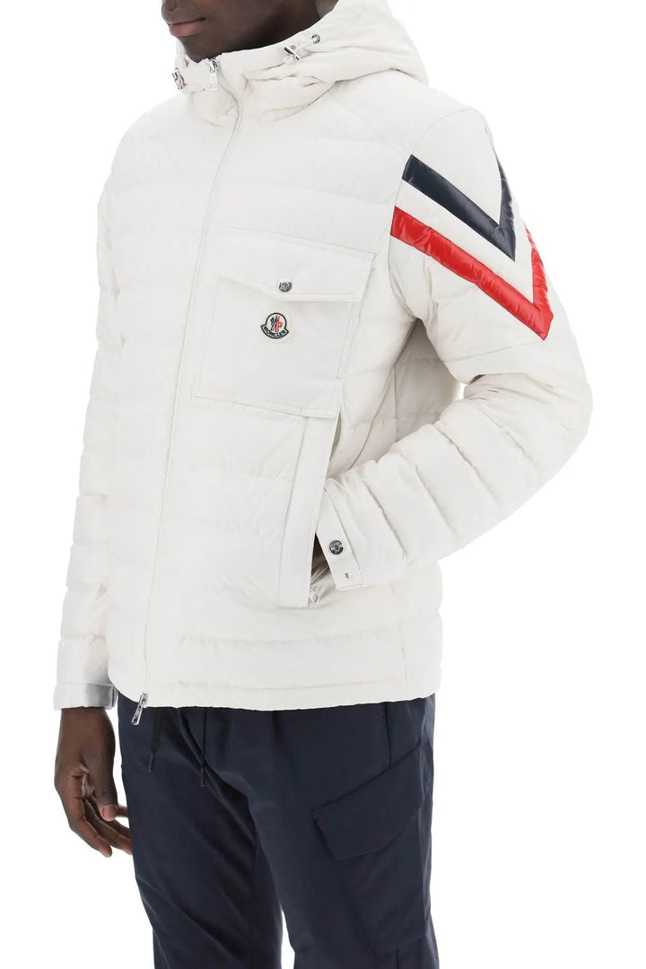 NETDRESSED | MONCLER | BERARD DOWN JACKET WITH TRICOLOR INTARSIA