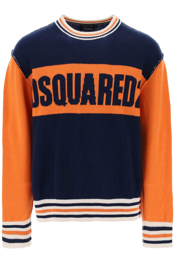 NETDRESSED | DSQUARED2 | COLLEGE SWEATER IN JACQUARD WOOL