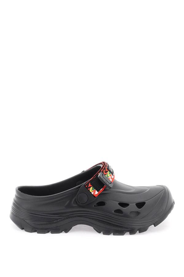 NETDRESSED | LANVIN | RUBBER CLOGS WITH MULTICOLORED STRAP