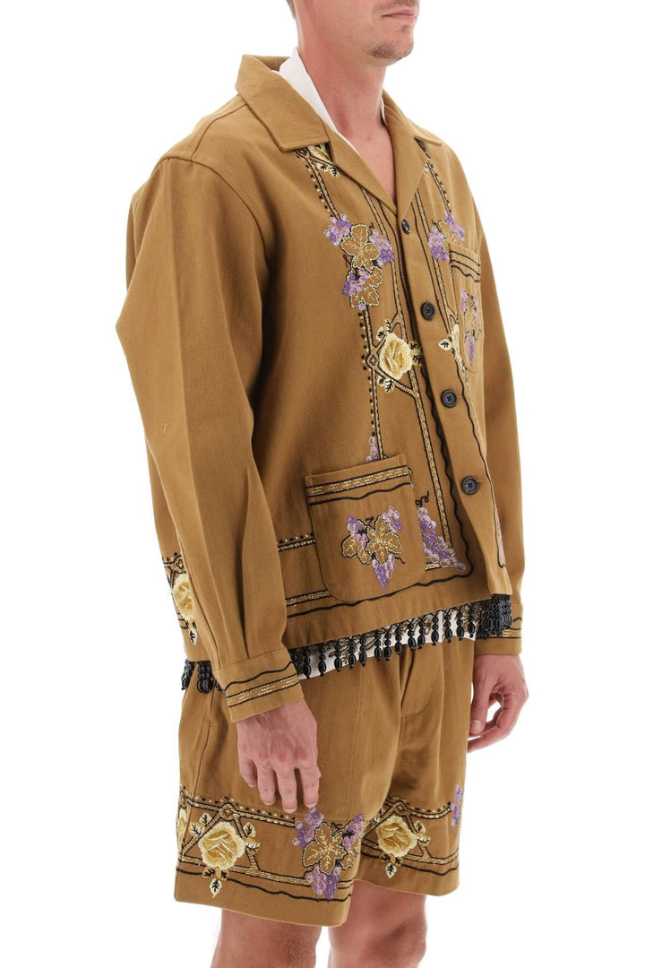 NETDRESSED | BODE | AUTUMN ROYAL OVERSHIRT WITH EMBROIDERIES AND BEADWORKS