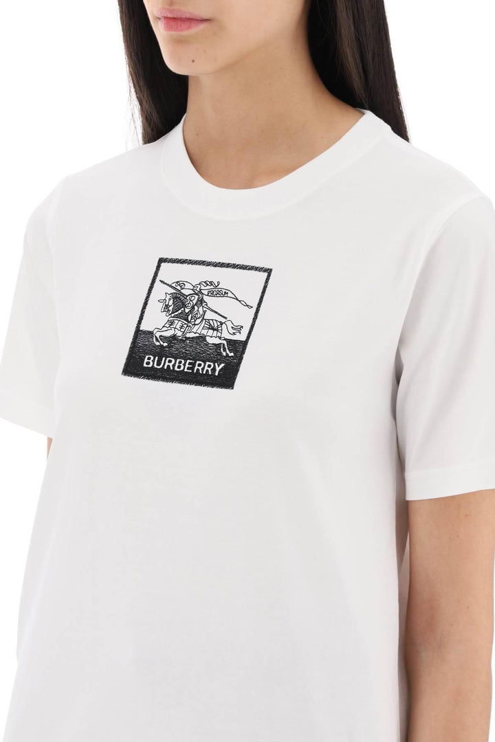 NETDRESSED | BURBERRY | 'MARGOT' T-SHIRT WITH EKD EMBROIDERY