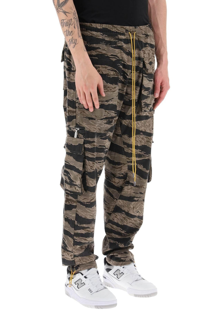 NETDRESSED | RHUDE | CARGO PANTS WITH 'TIGER CAMO' MOTIF ALL-OVER