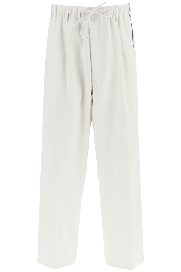 LIGHTWEIGHT TWILL PANTS WITH SIDE STRIPES
