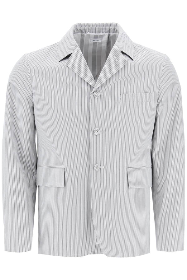 NETDRESSED | THOM BROWNE | STRIPED DECONSTRUCTED JACKET