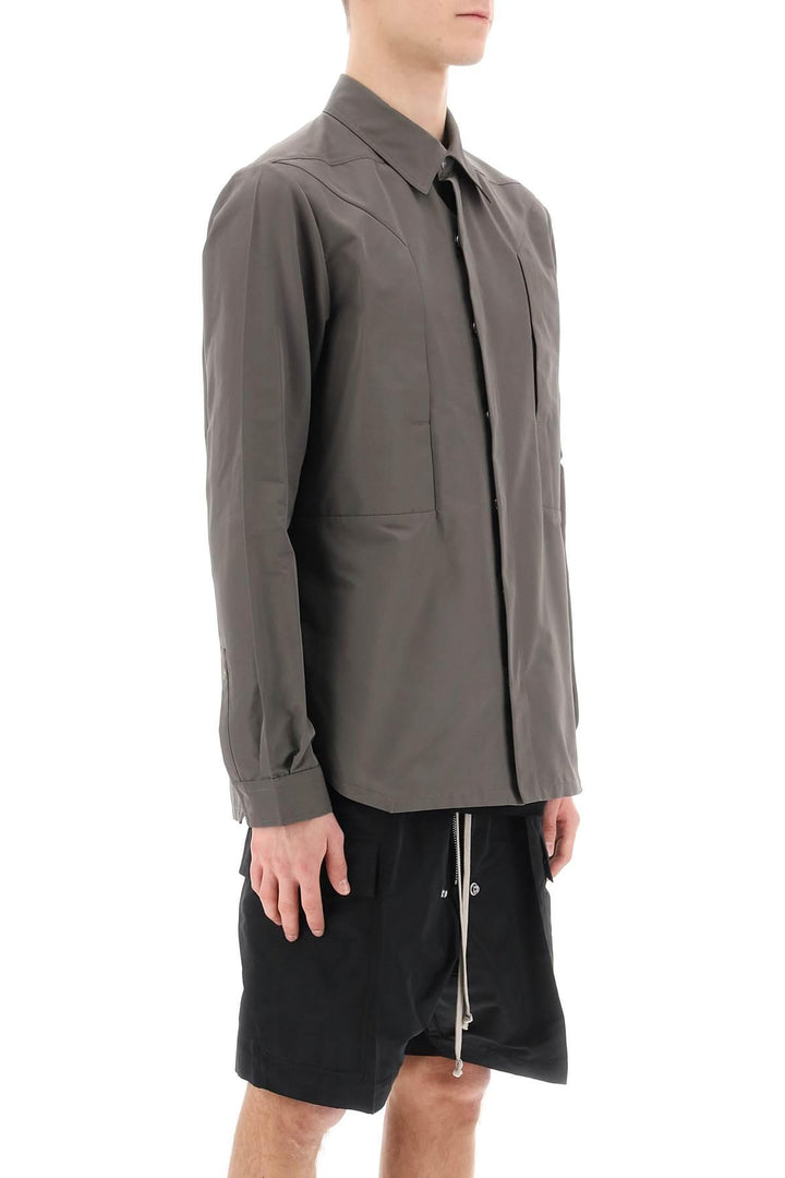 NETDRESSED | RICK OWENS | FAILLE OVERSHIRT WITH FOG POCKETS