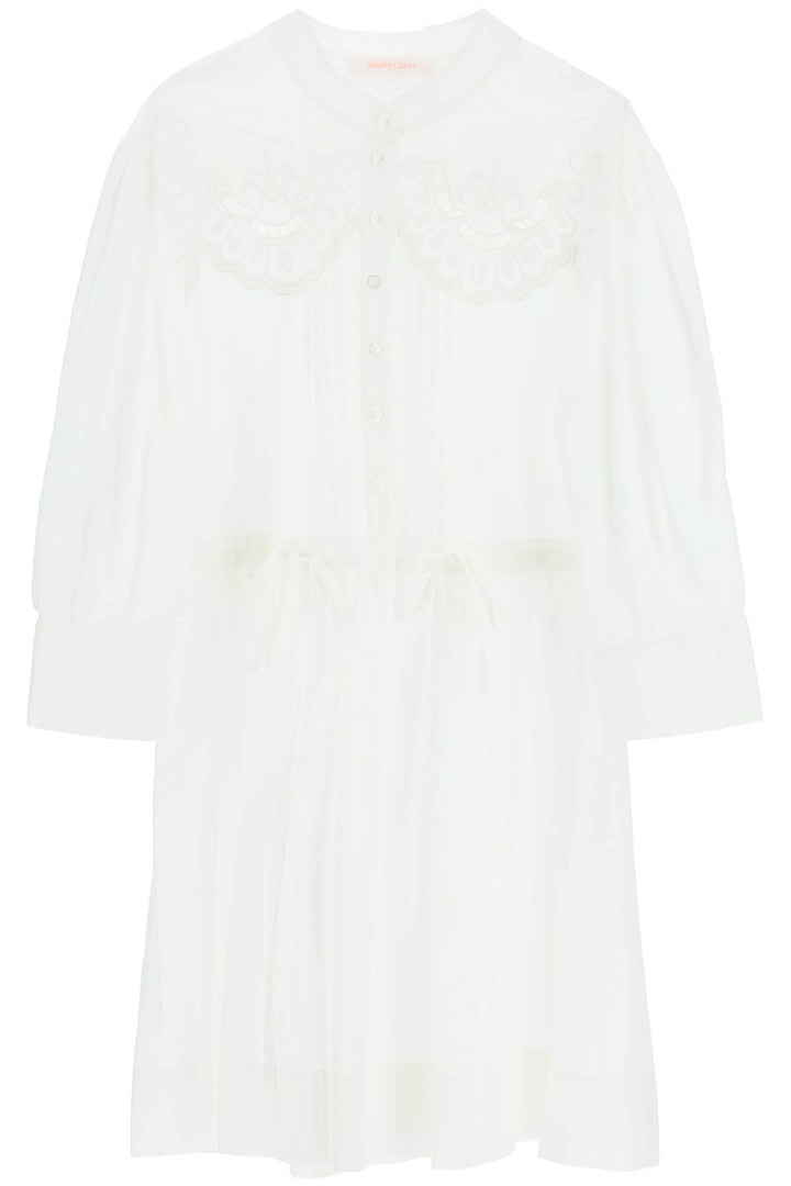 Netdressed | SEE BY CHLOE EMBROIDERED SHIRT DRESS