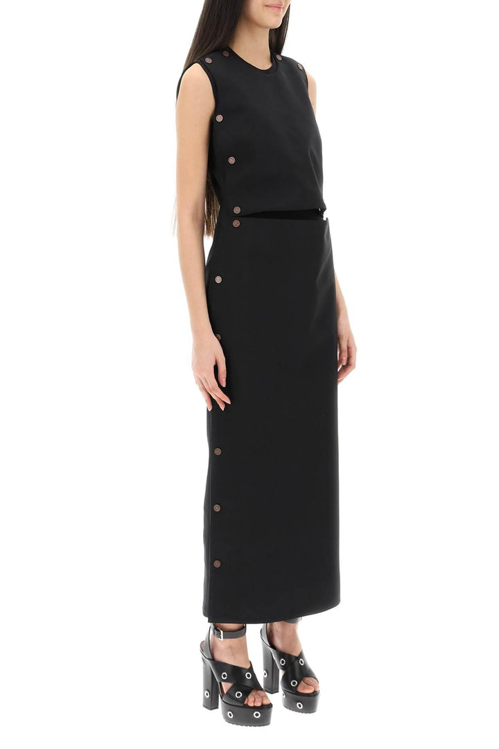 Netdressed | Y PROJECT DUAL MATERIAL MAXI DRESS WITH SNAP PANELS