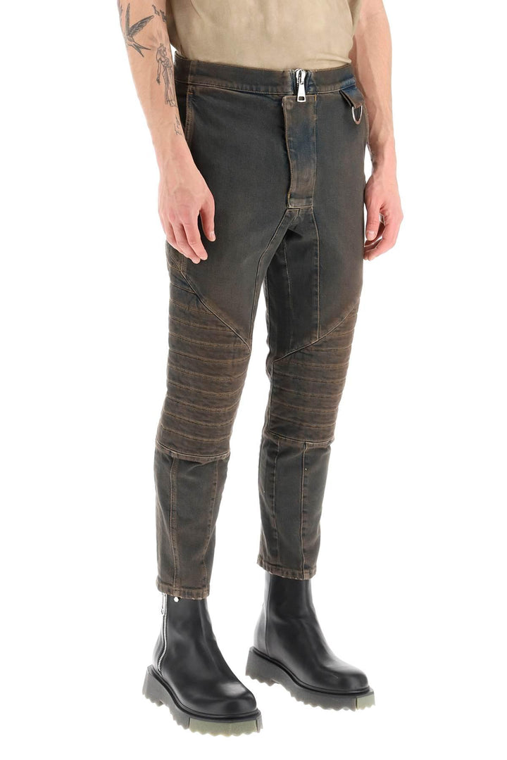 Netdressed | BALMAIN STRETCH JEANS WITH QUILTED AND PADDED INSERTS