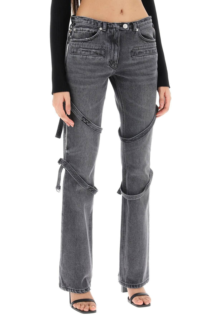 NETDRESSED | COURREGES | BOOTCUT JEANS WITH STRAPS