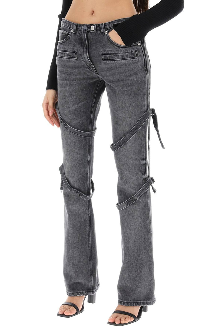 NETDRESSED | COURREGES | BOOTCUT JEANS WITH STRAPS