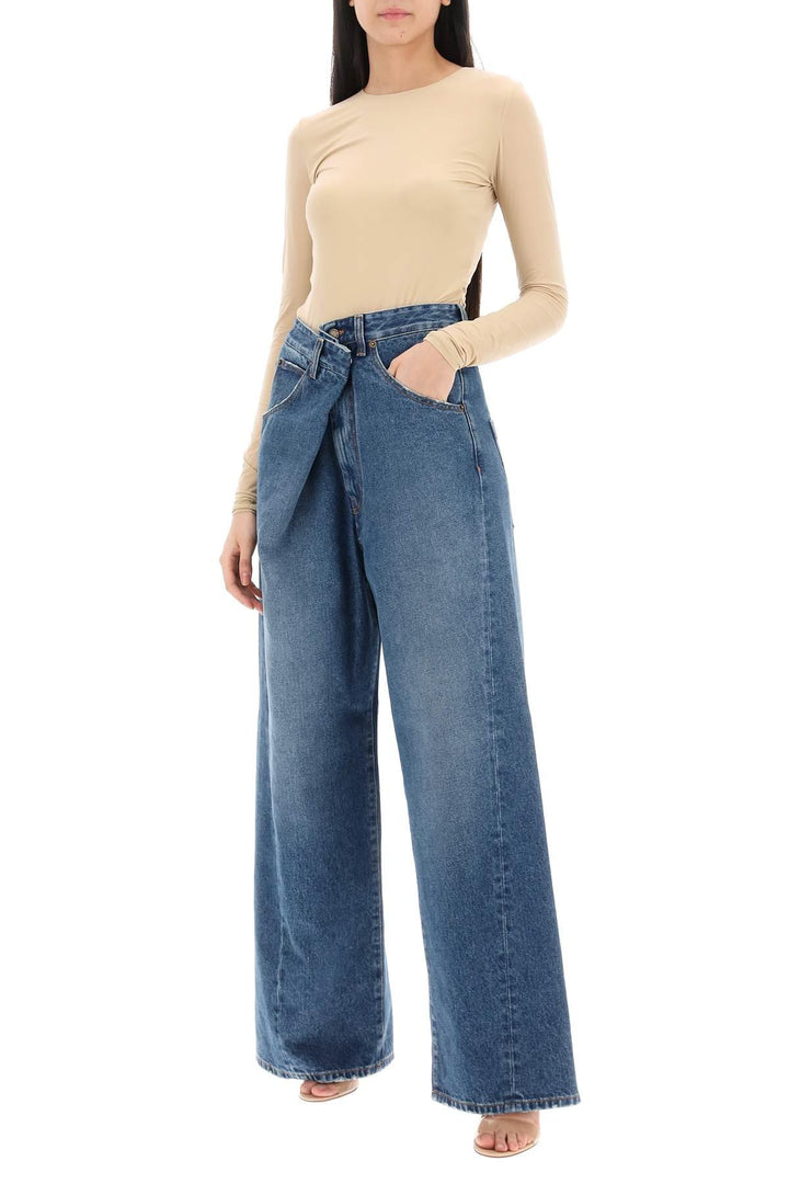 NETDRESSED | DARKPARK | 'INES' BAGGY JEANS WITH FOLDED WAISTBAND