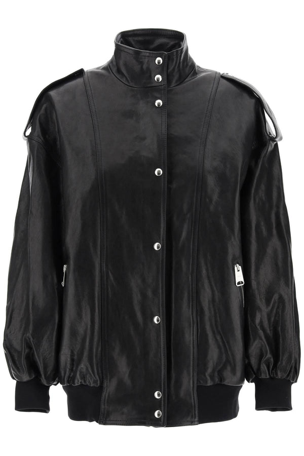 Farris oversized leather blouson jacket