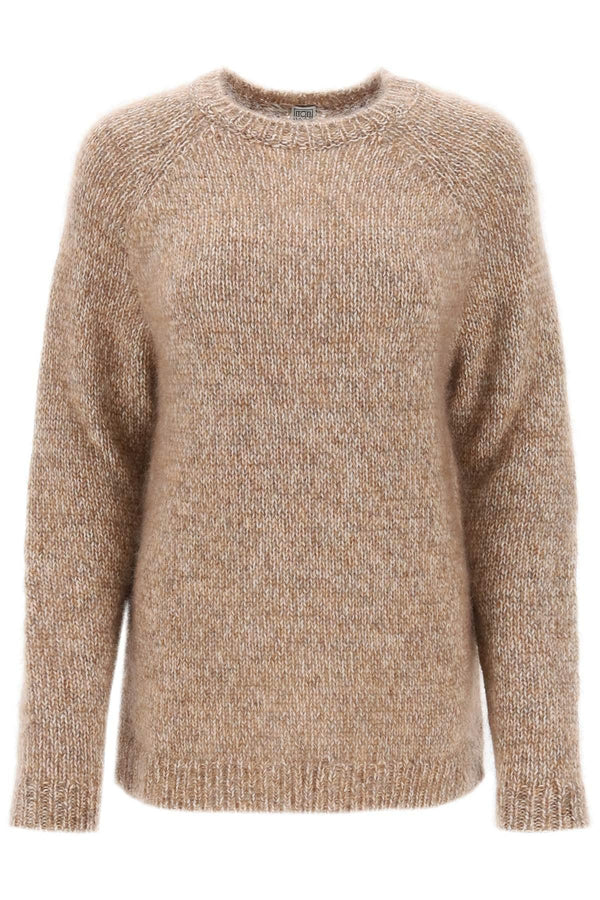 Melange-effect sweater