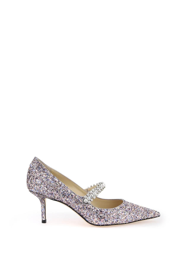 NETDRESSED | JIMMY CHOO | BING 65 PUMPS WITH GLITTER AND CRYSTALS