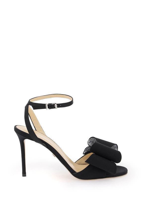 NETDRESSED | MACH & MACH | SATIN LE CADEAU SANDALS WITH DOUBLE BOW
