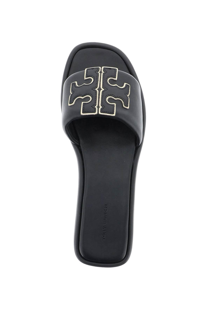 NETDRESSED | TORY BURCH | DOUBLE T LEATHER SLIDES