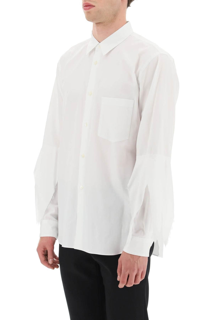 Netdressed | COMME DES GARCONS HOMME PLUS SPIKED FRAYED-SLEEVED SHIRT