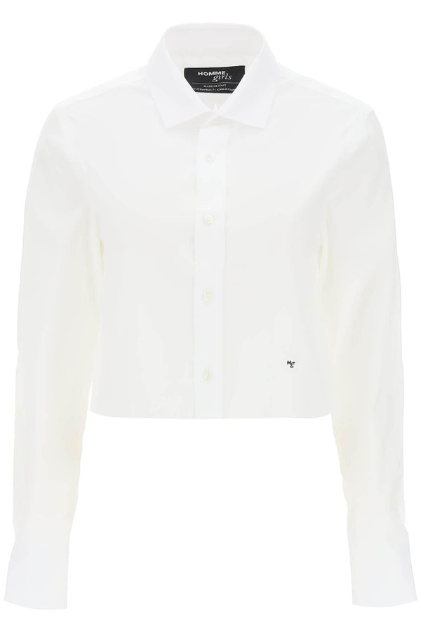 NETDRESSED | HOMME GIRLS | COTTON TWILL CROPPED SHIRT