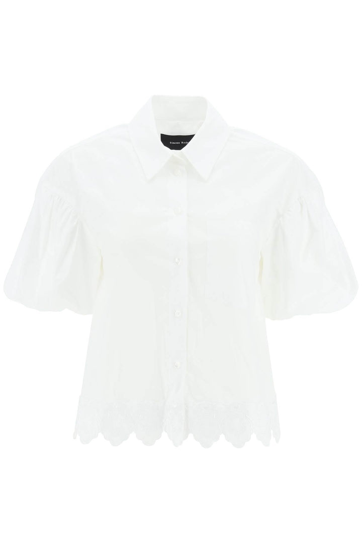 Netdressed | SIMONE ROCHA EMBROIDERED CROPPED SHIRT