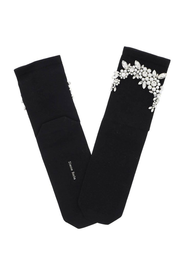 NETDRESSED | SIMONE ROCHA | SOCKS WITH PEARLS AND CRYSTALS