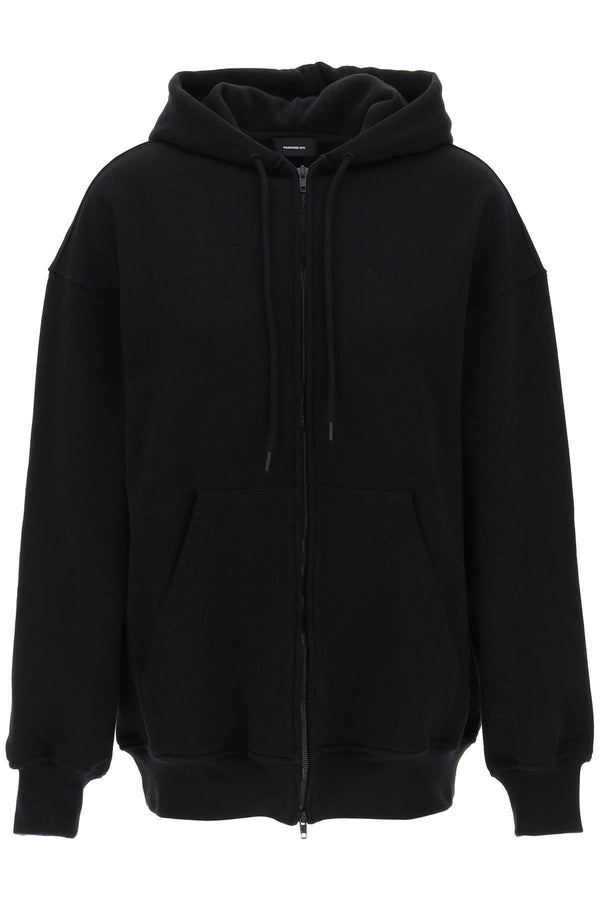 Oversized zip-up hoodie