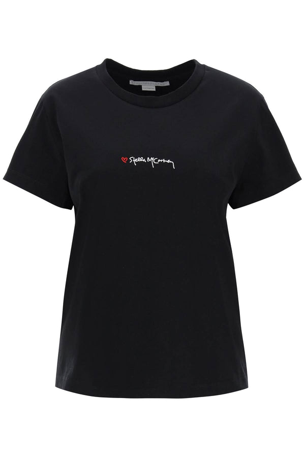 NETDRESSED | STELLA MCCARTNEY | T-SHIRT WITH EMBROIDERED SIGNATURE