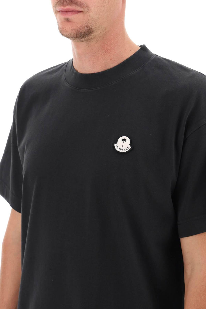 NETDRESSED | MONCLER | T-SHIRT WITH LOGO PATCH