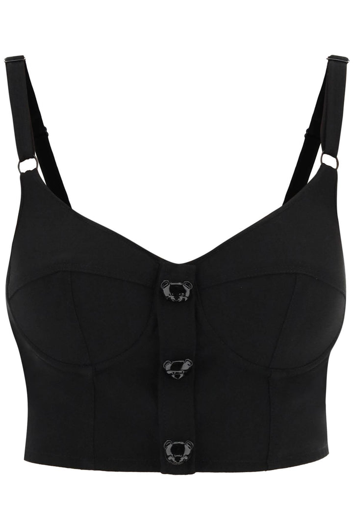 Netdressed | MOSCHINO BUSTIER TOP WITH TEDDY BEAR BUTTONS