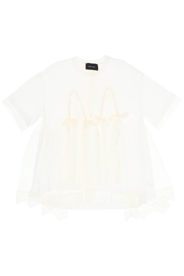 NETDRESSED | SIMONE ROCHA | TULLE TOP WITH LACE AND BOWS