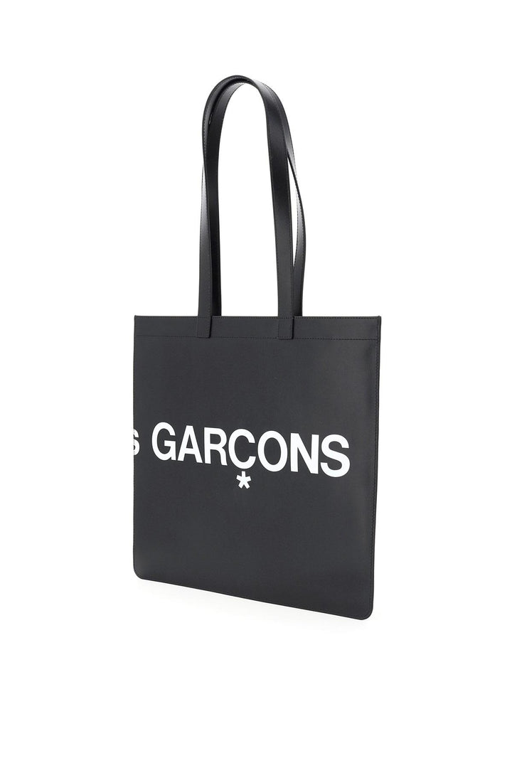 NETDRESSED | COMME DES GARCONS WALLET | LEATHER TOTE BAG WITH LOGO