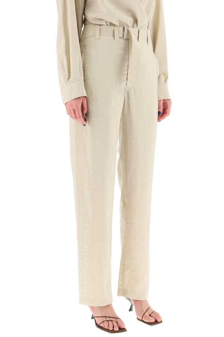 Netdressed | LEMAIRE BELTED PANTS IN DRY SILK