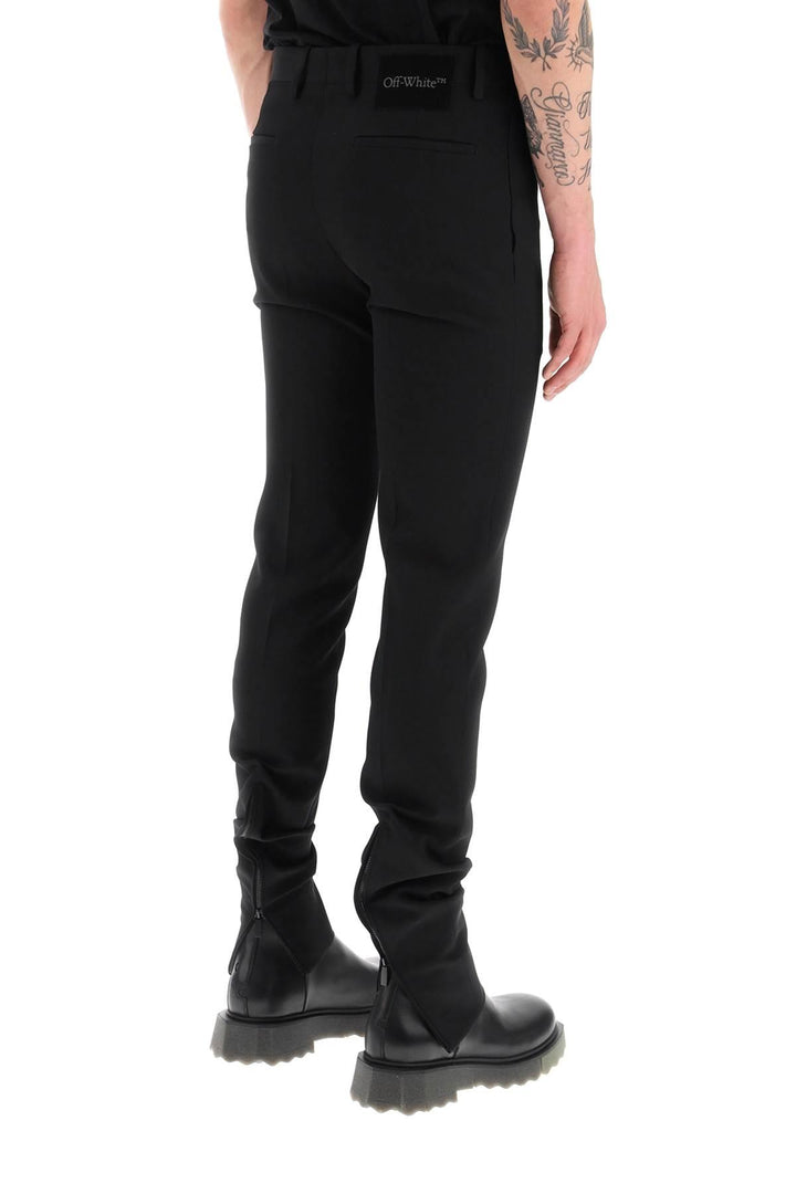 Netdressed | OFF-WHITE SLIM TAILORED PANTS WITH ZIPPERED ANKLE