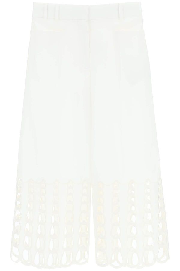 Netdressed | STELLA McCARTNEY CROPPED PANTS WITH EMBROIDERED HEM